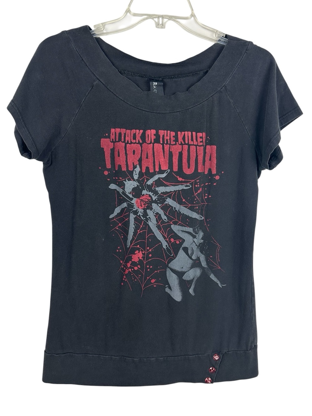 Sourpuss Attack of the Killer Tarantula Horror Goth Graphic Top